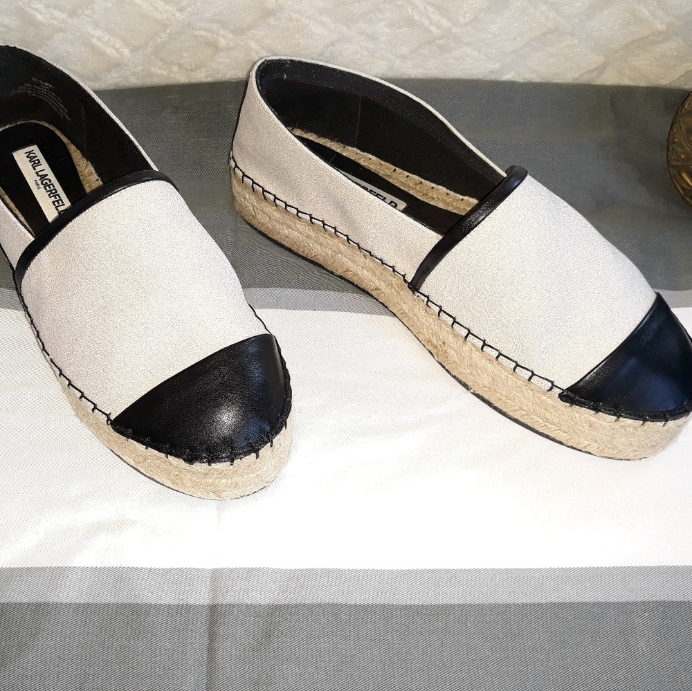 Karl Lagerfeld paris espadrilles brand new size 10